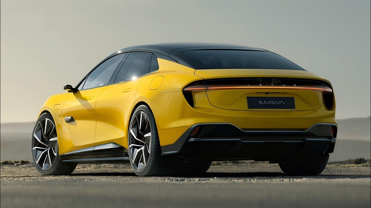 NEW Lotus Emeya electric sedan debuts with 905hp as Model S killer!