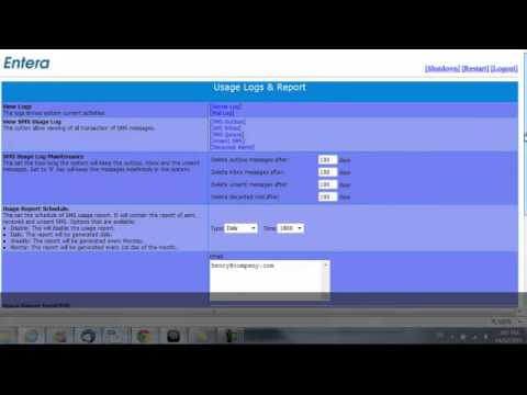 sendQuick Admin - Reports & Logs