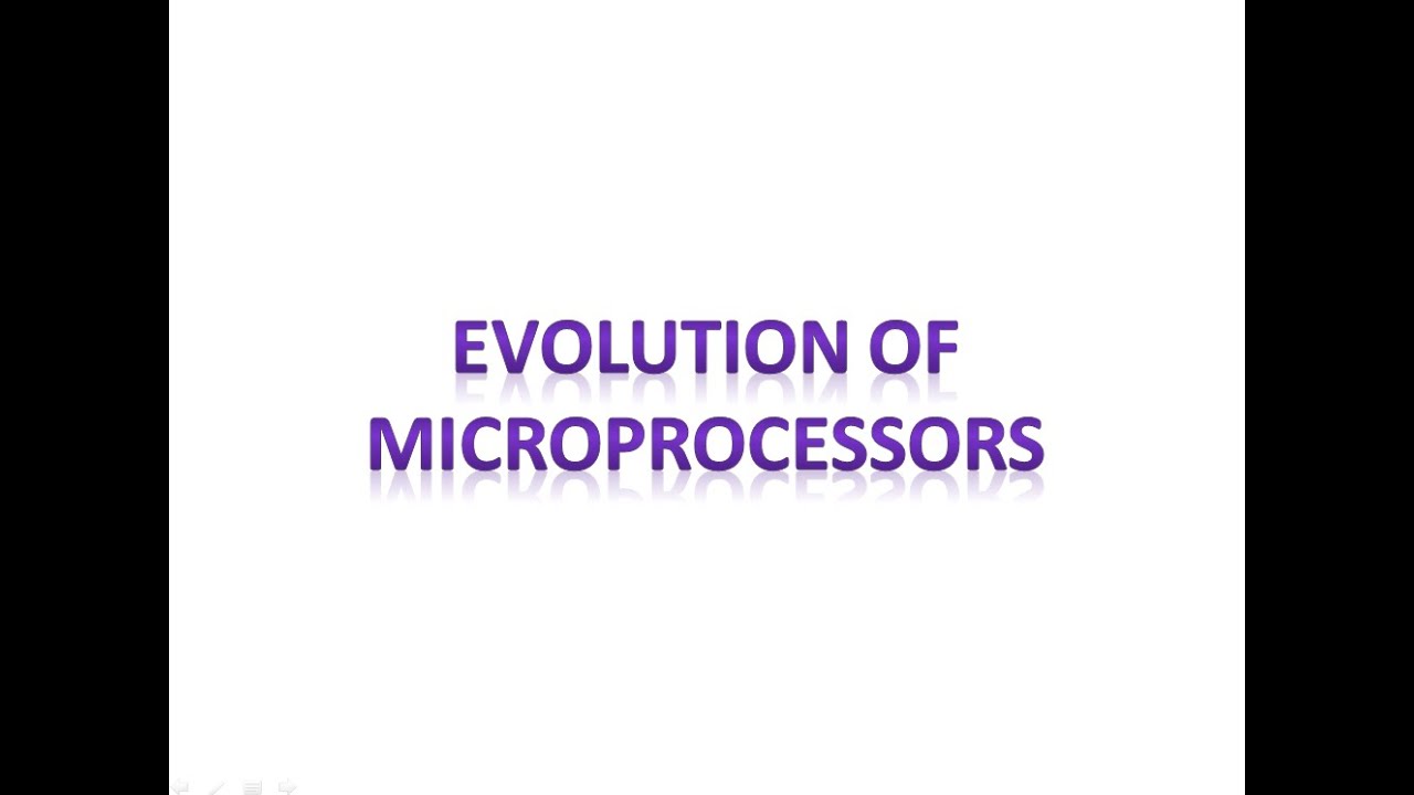 Module 1- Evolution of Microprocessors