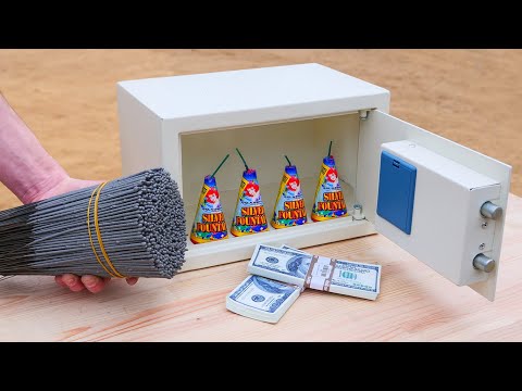 Lot of Sparklers vs Сheap Steel Safe 💣