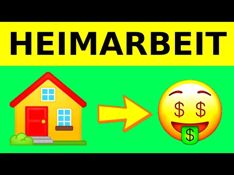 Heimarbeit: Geld verdienen von Zuhause 🏠🤑