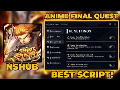 ANIME FINAL QUEST SCRIPT | FAST AUTO FARM, AUTO MAKE DUNGEONS, AUTO REPLAY & MORE! | *FREE*