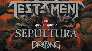 TESTAMENT / SEPULTURA - Spring 2017 Tour (OFFICIAL TOUR TRAILER)