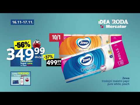 IDEA RODA MERCATOR I Super vikend  16 - 17.11.2024.