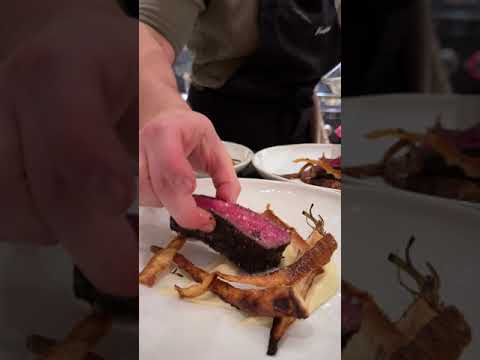 Wagyu Zabuton with Coffee, Vanilla and Parsnips #steak #nystrip #chef