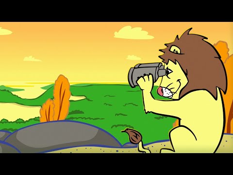 ♪ ♪ Kinderlied Löwen sehen - Rodscha und Tom Löwenjagd - deutsche Kinderlieder