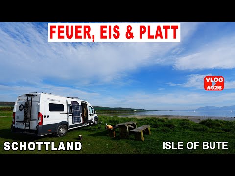 926 NEU Wir hecheln nicht über die Insel | Schottland - Isle of Bute | Eis, Feuer und eScooter