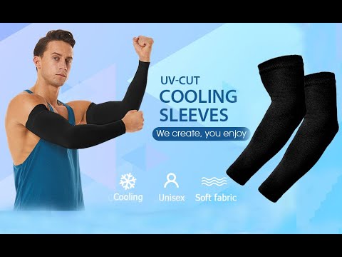 Black cotton sports arm sleeves made in india
