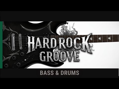 Hard Rock Groove - C Major | Bass & Drums - Backing Track | 100bpm