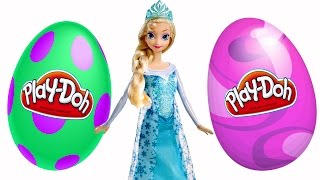 SURPRISE EGGS Episodes ★ Disney Frozen Barbie Play Doh Eggs 2015 Toy Videos