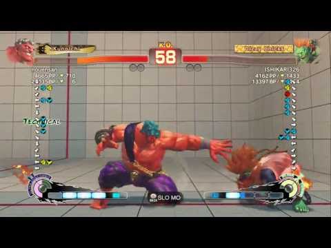 nouensan (Hakan) VS ISHIKARI326 (Blanka) Super Street Fighter IV Arcade Edition 2012 *1080p* HD