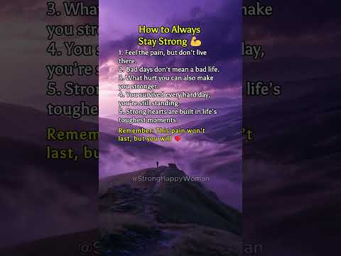 How to Stay Strong No Matter What 💪❤️| #viral #shorts #strong
