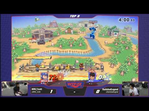 WTFOX 2: Smash 4 Singles - MVG | Scatt (Megaman) vs DarkshadLegend (Ryu) - Losers Top 8