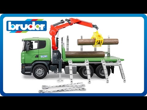 video-Prepravník dreva SCANIA BRUDER
