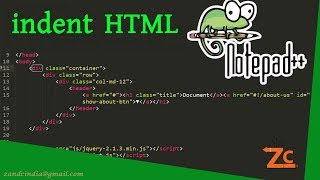 How to indent HTML tags in Notepad++