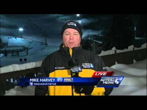 Mike Harvey with how much snow fell this weekend