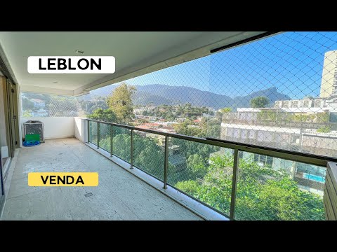 LEBLON, APARTAMENTO DE ALTO PADRÃO À VENDA COM VARANDA E VISTA CRISTO REDENTOR E JARDIM PERNAMBUCO