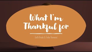 What I'm Thankful For - Garth Brooks &amp; Trisha Yearwood (Cover by the Davies)