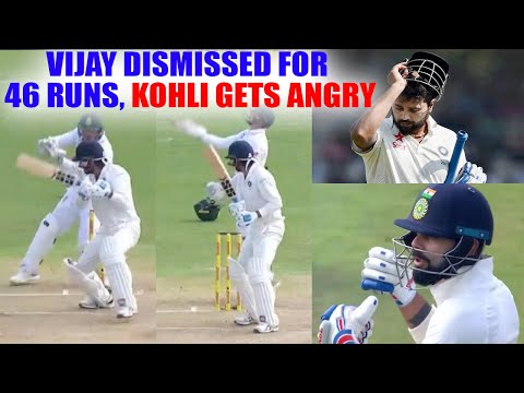 India vs South Africa 2nd test 2nd day: Murali Vijay out for 46 runs, leaves Kohli fuming | Oneindia