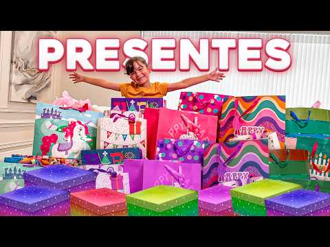 ABRINDO PRESENTES DE ANIVERSÁRIO DE 7 ANOS DE LAURA - Família Brancoala