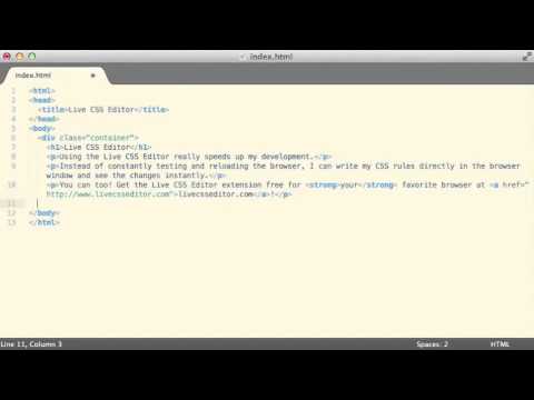 Live CSS Editor Usage Demo