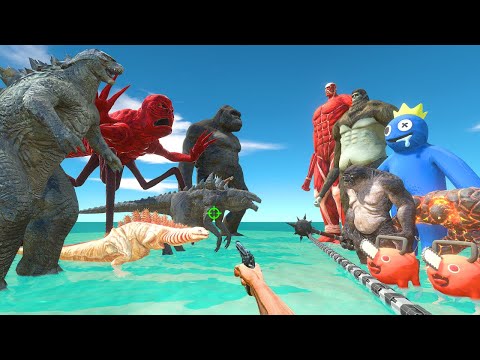 FPS Avatar Rescues Creepy Monsters and Fights Kaiju Monsters - Animal Revolt Battle Simulator