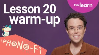Lesson 20 Warm-Up: Reviewing letter sounds, long U vowel teams 'oo' and 'ew' | Phono-Fi | TVO Learn
