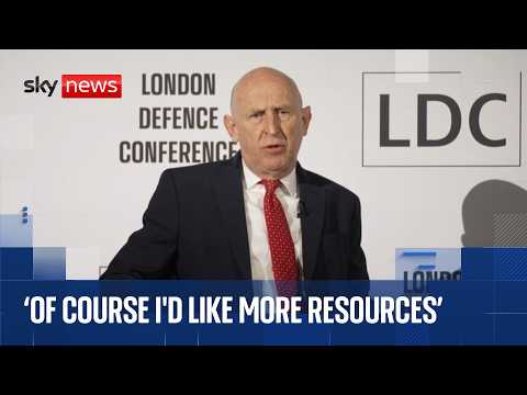 Defence Secretary responds to Trump's criticisms of British military