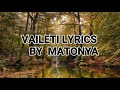 VAILETI MATONYA OFFICIAL LYRICS