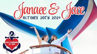 Anchored in Love: Janaee &amp; Jace's Stunning Wedding at Sea Aboard Carnival Liberty!