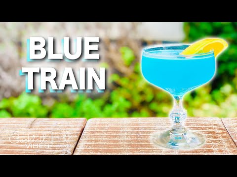 The BLUE TRAIN  Cocktail | 1-Minute Cocktail Recipes