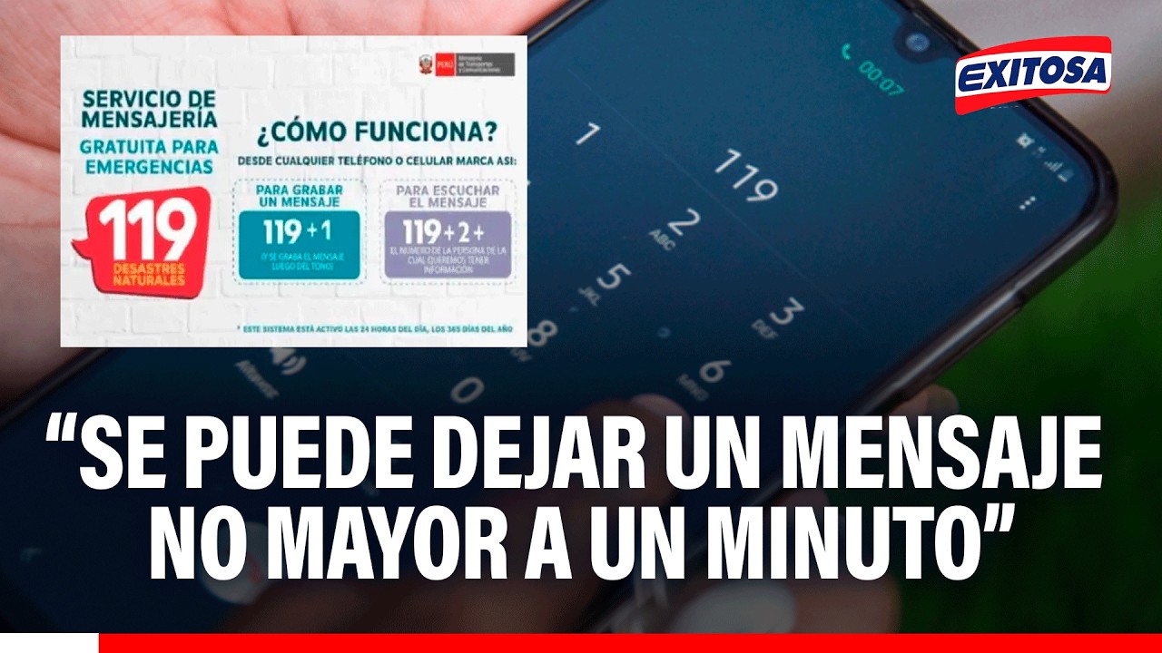 🔴🔵 Línea 199 del MTC para comunicarse con la familia en caso de sismos y emergencias