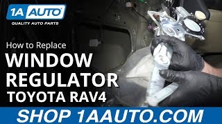 How to Replace Front Window Regulator 05-16 Toyota RAV4