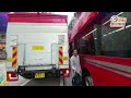 貨車巴士彌敦道相撞　老婦跌倒受傷
