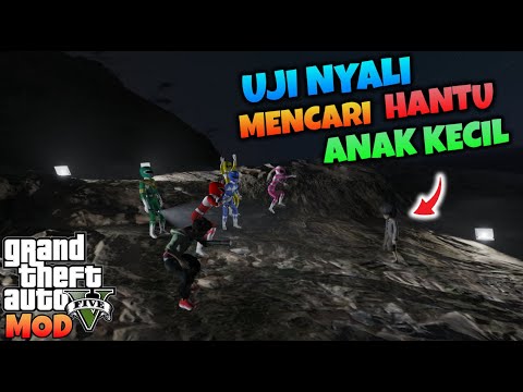 JUNIOR DAN MINI RANGER UJI NYALI MENCARI HANTU GUNUNG - GTA 5 MOD TRANSFORMER