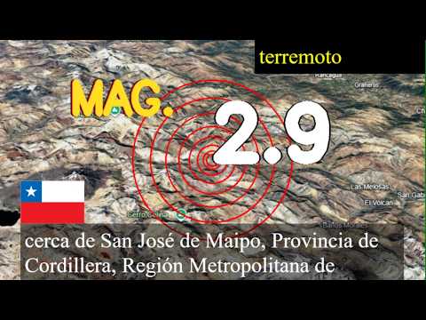 Terremoto cerca de San José de Maipo, Provincia de Cordillera, Región Metropolitana de Santiago, Ch