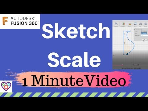 YouTube video about: How to scale a sketch in fusion 360?