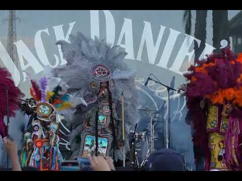 Flagboy Giz and The Wild Tchoupitoulas "We Outside" French Quarter Fest 2023