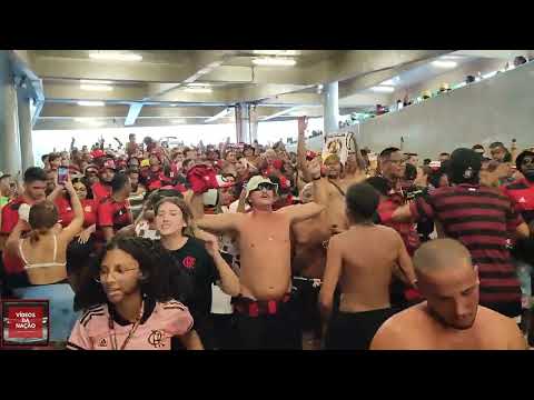 DESCIDA DA TORCIDA DO FLAMENGO CONTRA O NOVA IGUAÇU -  FLAMENGO OUTRA VEZ EU VOU TE APOIAR
