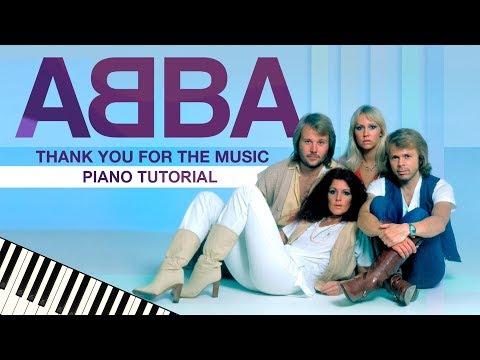 Thank You for the Music - ABBA piano tutorial