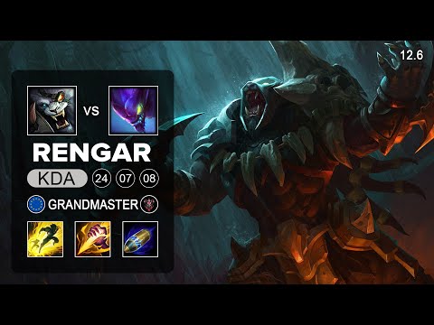 Rengar vs Kha'zix Jungle - EUW Grandmaster - Season 12 Patch 12.6