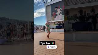 Bye Bye Napoly from Msc Cruises with msc friend alinea gheti ❤️ #Napoli #msccrociere #Naples #msccru