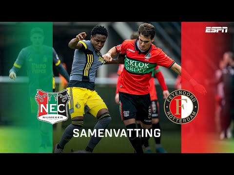 Afstandsschoten, rode kaart, penalty en veel GOALS! 🤯 | Samenvatting N.E.C. - Feyenoord
