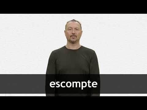 How to pronounce ESCOMPTE in French