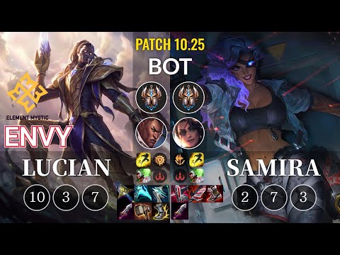 EM Envy Lucian vs Samira Bot - KR Patch 10.25