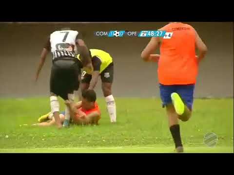 Jogador do Operário-MS, espanca gandula no fim do clássico sul-mato-grossense