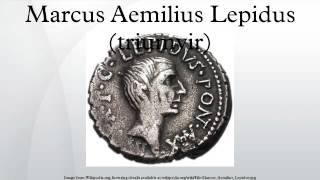 Marcus Aemilius Lepidus (triumvir)