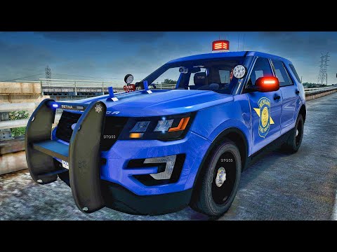 GTA 5  Mod Michigan State Police| GTA 5 Lspdfr Mod| 4K