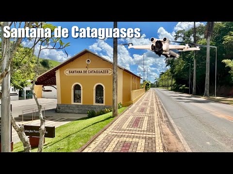 Imagens aéreas de Santana de Cataguases, MG, com drone DJI Mini 3. 