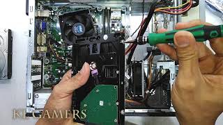 Video thumbnail for HP Pavilion Slimline 400-215d Desktop Disassemble and Replace Hard Disk HDD by KL Gamers